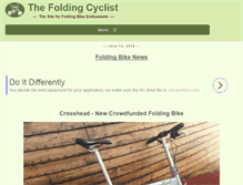 Tablet Screenshot of foldingcyclist.com